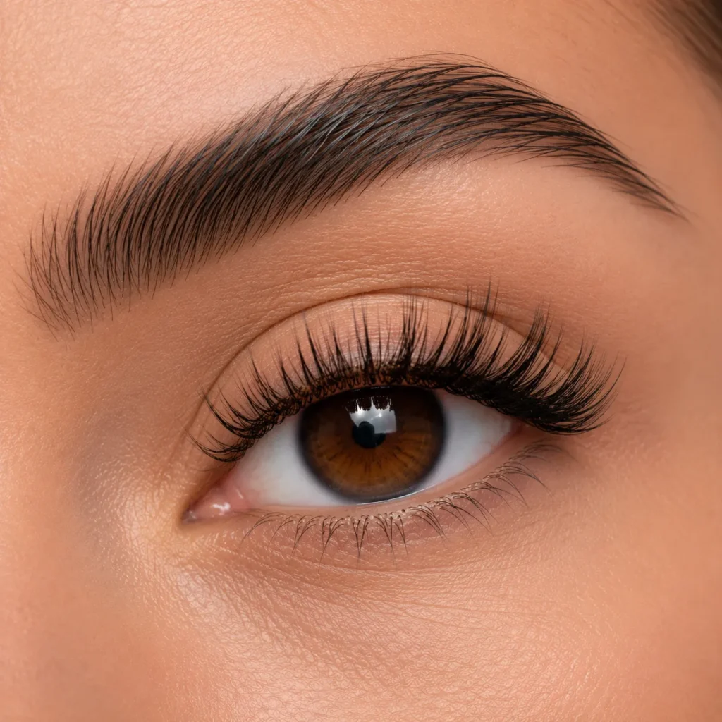 Retouche d’extensions de cils Hybrides à Montréal