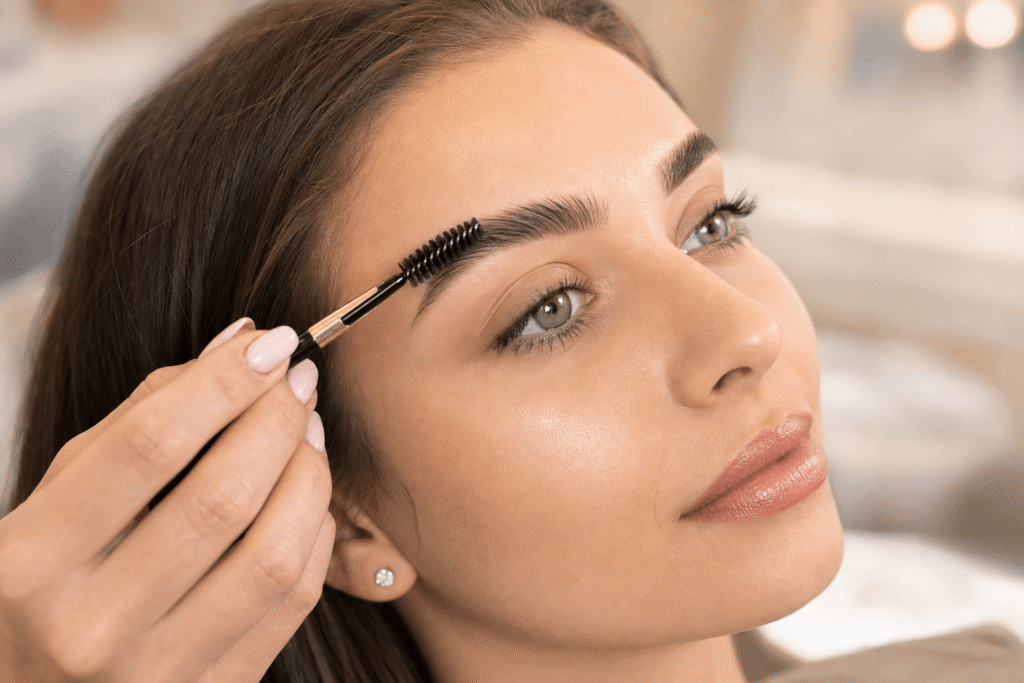 can i brush my eyebrows after lamination
